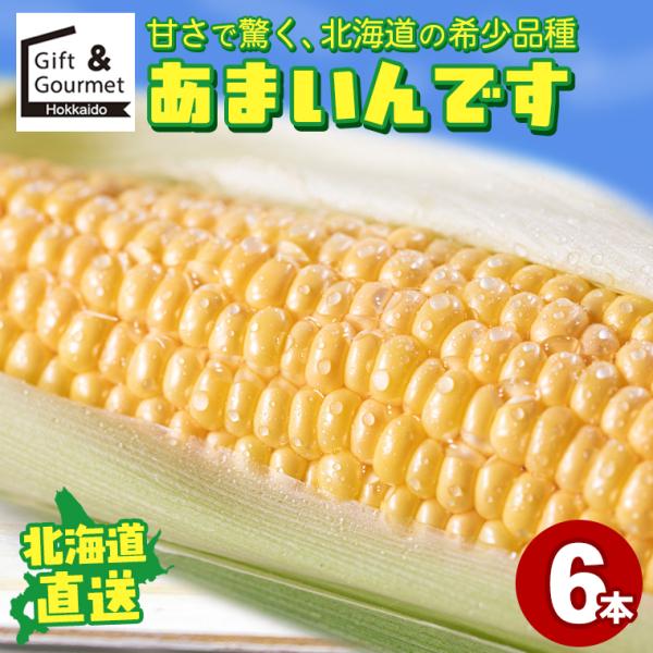 [Release date: July 20, 2026]こちらの商品は8月上旬-9月中旬の期間内に順次出荷予定です。とうもろこし 北海道 あまいんです 6本入り / トウモロコシ 北海道とうもろこし 甘いとうもろこし とうきび 北海道産 ...