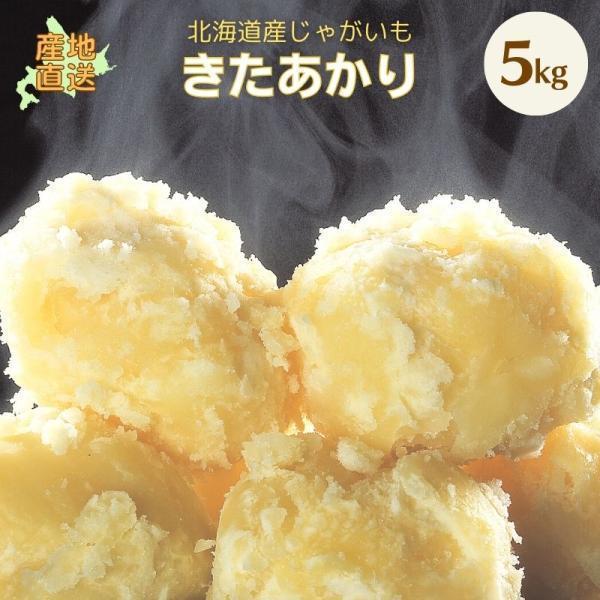 ＜【北海道産じゃがいも】きたあかり5kg＞■内容・規格：きたあかり（5kg）・・・●規格：正規品　LM/L/2L混■産地：美瑛・富良野■配送方法：常温配送■送料：送料無料（沖縄・離島は1,080円加算）■商品説明：北あかりは1987年にデビ...