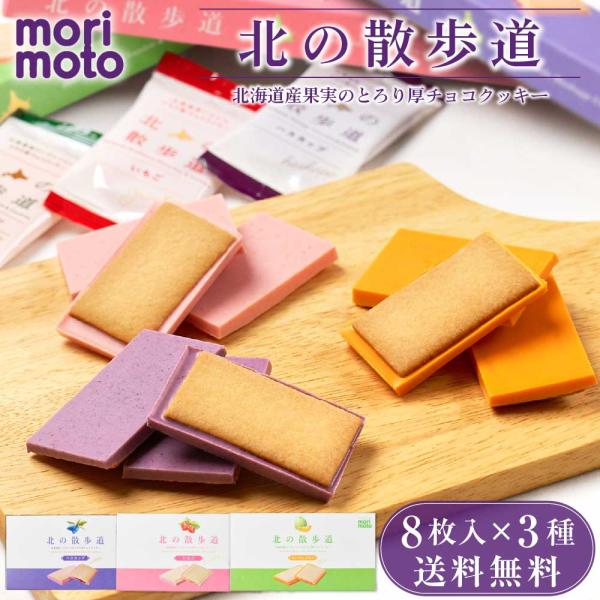 もりもと 北の散歩道 3種類セット ハスカップ・メロン・いちご 【取寄