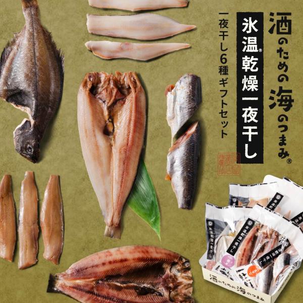 干物セット ギフト 酒のための海のつまみ氷温乾燥一夜干し-各1袋（6種）北海道 ひもの 干物 詰め合わせ 魚 干物 ほっけ にしん ギフト 爆買 お中元 夏ギフト