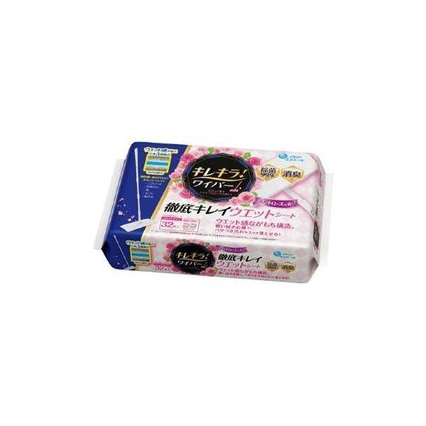 まとめ買い〕大王製紙 キレキラ ウェットシート32枚 ローズ〔×10セット まとめ買い〕大王製紙 キレキラ ウェットシート32枚 ローズ〔×10セット
