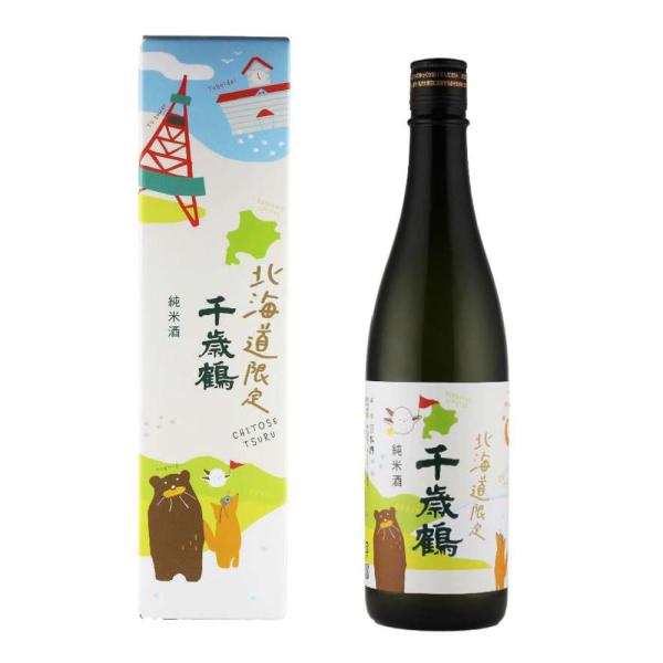 ギフト 千歳鶴 北海道限定 純米酒 720ml 箱入 ラッピング対応可 北海道