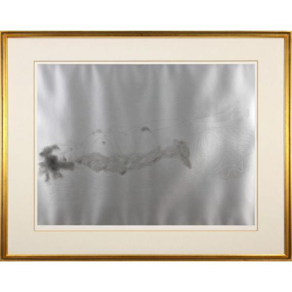 加山又造 「黒いガウンの裸婦 81-A」 リトグラフ 版画 絵画 - 北海道画廊