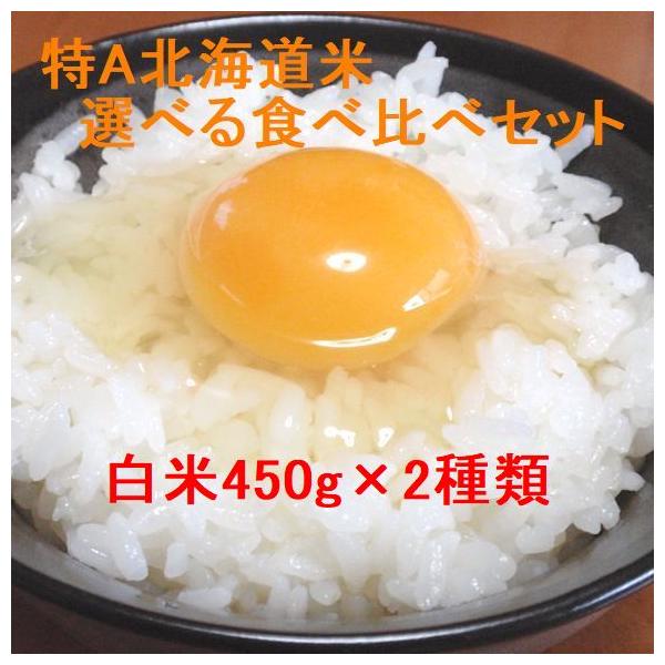 特A北海道米選べる食べ比べセット 白米各450g（約3合×2種類） （令和4