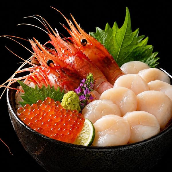 北海道めし海鮮セットD 海鮮 牡丹海老 500ｇ18尾 前後ホタテ貝柱玉冷 300g正規品いくら丼ぶり80g