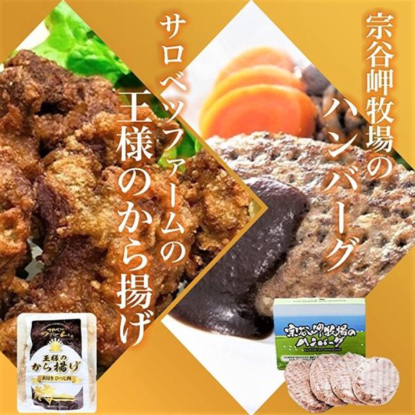 宗谷岬牧場のハンバーグ＆王様のから揚げセット