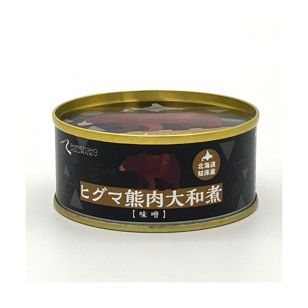 珍しい熊の肉を、ささたけ、生姜、野菜などでみそ味に味付けした風味豊かな大和煮です。熊の肉とささたけの絶妙な食感をお楽しみ下さい。■原材料：熊肉（北海道産）、味噌、醤油、米発酵調味料、砂糖、人参、玉葱、ごぼう、生姜、こしょう、澱粉、動物性油脂...