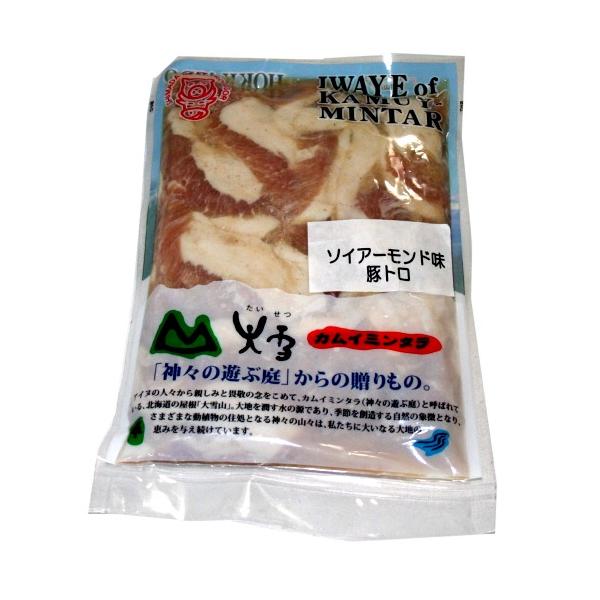 ※冷凍便での配送となります。ほどよい歯ごたえで旨みたっぷり！！食べ応え満足な豚トロです！！！■原材料名：豚肉（スペイン産）、酒、オリーブオイル、食塩、アーモンド、粉末しょうゆ、コショー、香辛料、ごま、酵素/酸化防止剤、（一部に小麦、大豆を含...