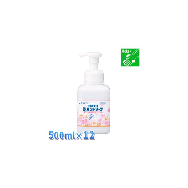 アルボナース泡ハンドソープ ５００ｍｌ×１２個【捨てるの簡単減容ボトル】