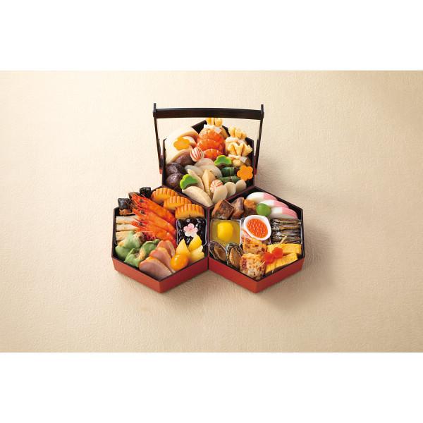 京菜味のむら　「八坂」三段重　2021　おせち　ギフト　クール便　送料無料　(沖縄・離島を除く)