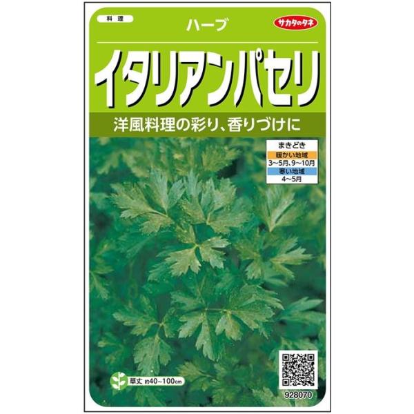 ハーブ種子 イタリアンパセリ 1 8ml 実咲野菜 北越農事yahoo ショップ 通販 Yahoo ショッピング