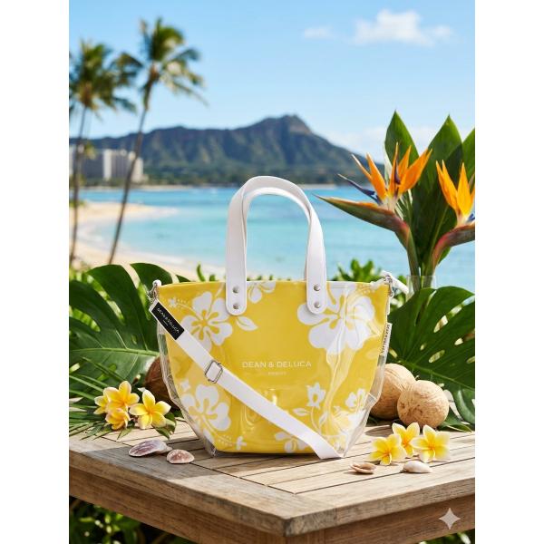 7月限定‼️値引き‼️新品超レア限定品！DEAN &DELUCA Hawaiiバッグ HIBISCUS 3 WAY TOTE BAG - DEAN & DELUCA HAWAII