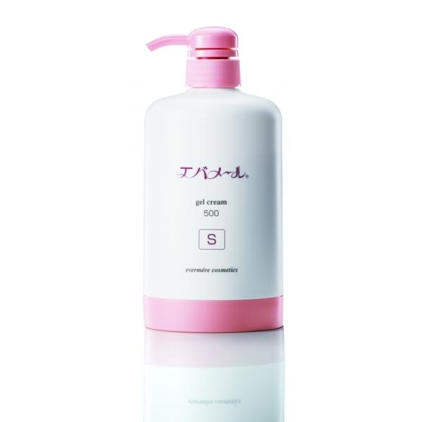 エバメール ゲルクリーム ポンプ Sタイプ 500g ジェルクリーム フェイスクリーム オールインワンジェル 高保湿 顔 体 全身 スクワラン ヒアルロン酸 正規品