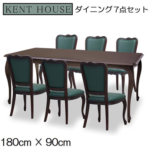 ［キツツキマーク］6人掛けダイニングテーブルセット　アンティーク　高級家具 キツツキ ダイニングセット(家具)の中古が安い！激安で譲ります・無料