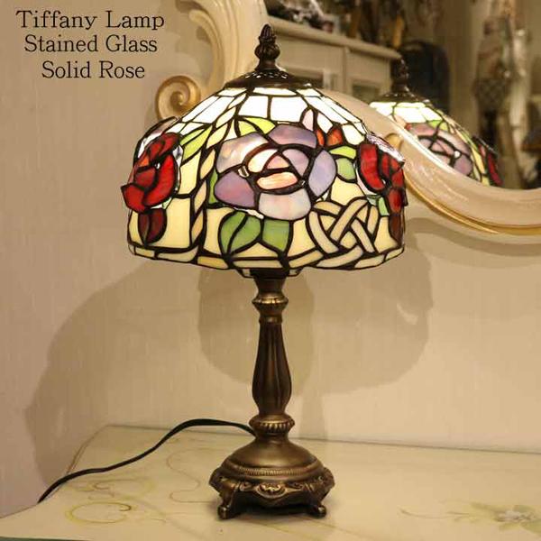 ステンドグラスランプ 1灯 ソリッドローズ 薔薇のランプ 136 017 インテリア北欧yahoo 店 通販 Yahoo ショッピング