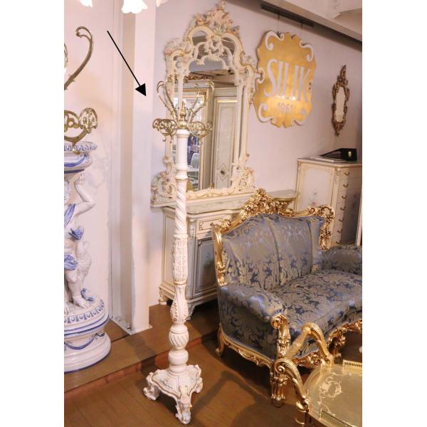 コートハンガー SILIK イタリア ロココ 姫系 白家具 シリック クラック イタリア SILIK シリック コートハンガー クラクレ : インテリア