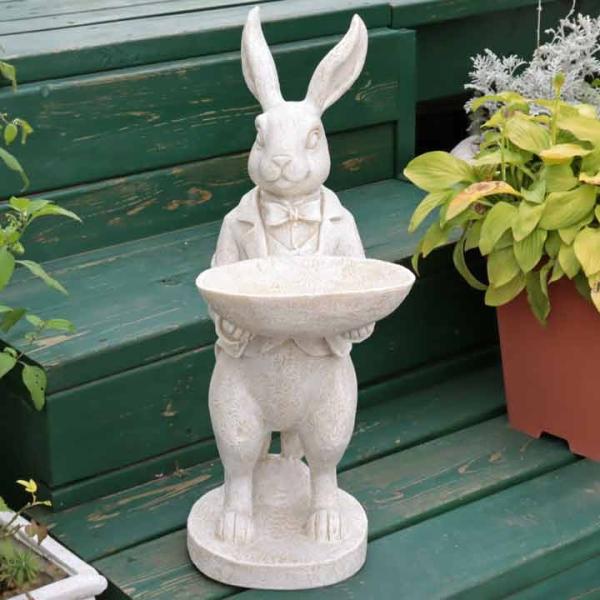 白ウサギ　スタンディングポーズ　雪うさぎ　WAGNER　アンティーク スタイル 白ウサギ スタンディングポーズ 雪うさぎ WAGNER アンティーク