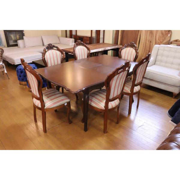 ファミーユ 伸長式 ダイニングテーブル 単体 ブラウン ファミーユ 伸長式 ダイニングテーブル 単体 ブラウン 145cm