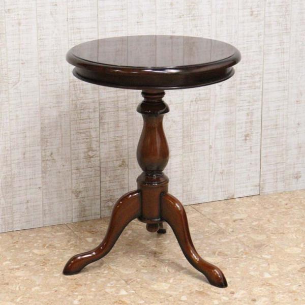 テーブル 50cm 円形 ティーテーブル マホガニー アンティーク 木製 テーブル 50cm 円形 ティーテーブル マホガニー アンティーク 木製