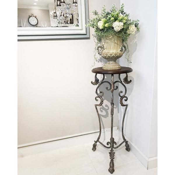アイアンフラワースタンド 花台 サイドテーブル ロートアイアン