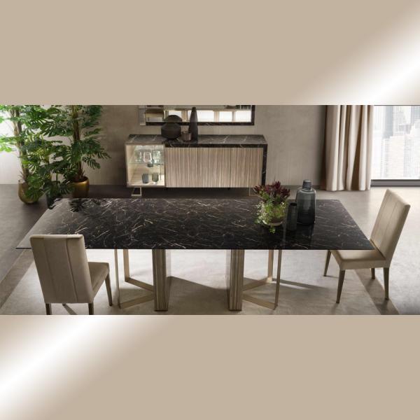 ダイニングテーブル 伸長式 200-250-300cm LUCE dark ルーチェダーク