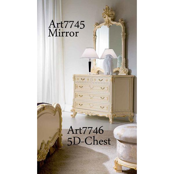 シリック 家具 5引出 チェスト ドレッサー LARISSA 7746 ヨーロピアン 