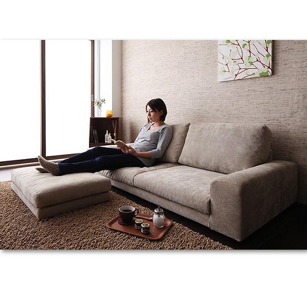 ローソファー ローソファ 1.5人掛け+オットマン付き dsth40107813モダンおしゃれ家具 北欧リビング 通販 Yahoo