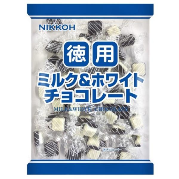 日幸製菓 【K】ニッコー 徳用ミルク＆ホワイトチョコレート 380g 12