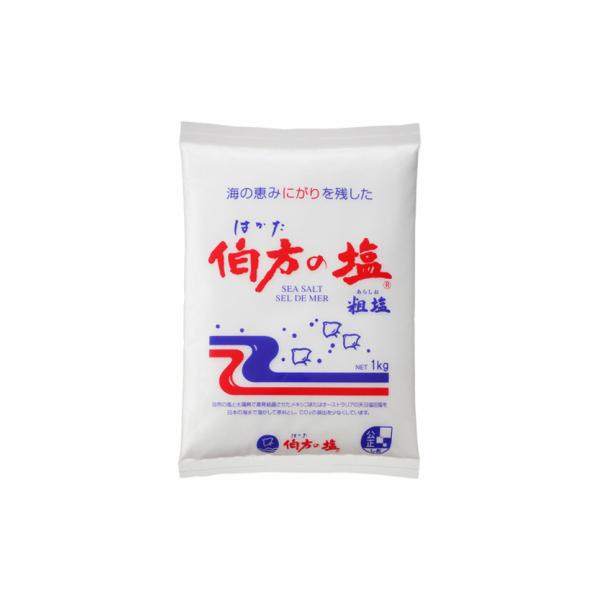 伯方の塩（粗塩） 1kg 10袋（1ケース）宅配120サイズ 伯方塩業