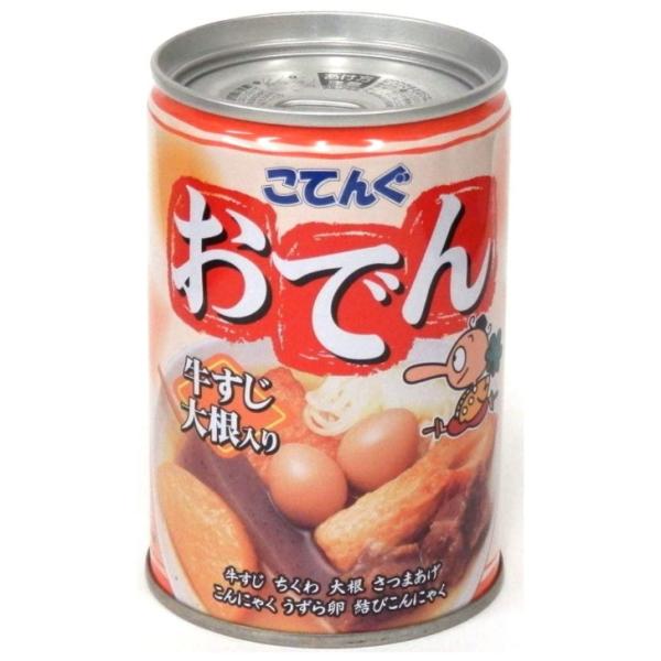 缶切り不要ダシは牛すじとの相性のいい少し甘めです。牛すじは煮込み料理に適している赤身の多い牛肉を使用。その他の具材は、味がよく染みて程よい柔らかさの大根と定番のちくわ、さつまあげ、こんにゃくが二種類に特に人気のうずら卵は２個♪三角こんにゃく...