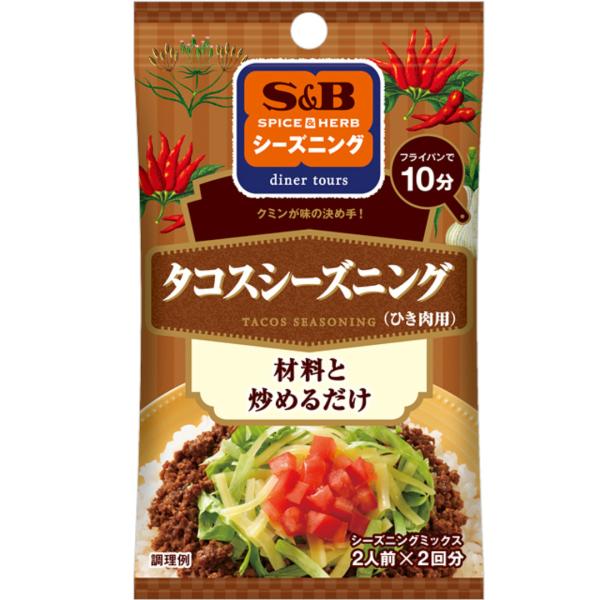 ひき肉の味つけはこれだけ。　クミンが味の決め手！調理時間１０分。ひき肉の味つけがこれだけで完成。　クミンが味の決め手！ごはんの上にレタス、トマト、チーズなどと一緒にのせていただくと、タコライスとしておいしく召し上がれます。タコス（トルティー...