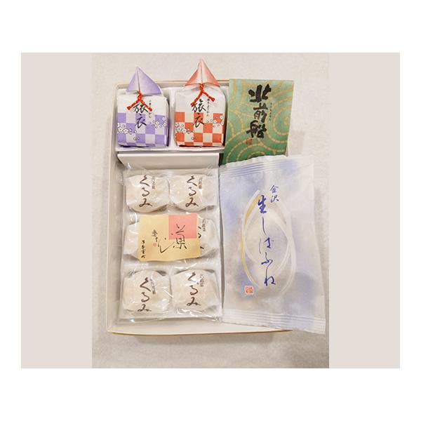本体価格：1,500円内容量：銘菓くるみ×6、北前船×1、旅衣×2、生しばふね×1賞味期限：常温30日間