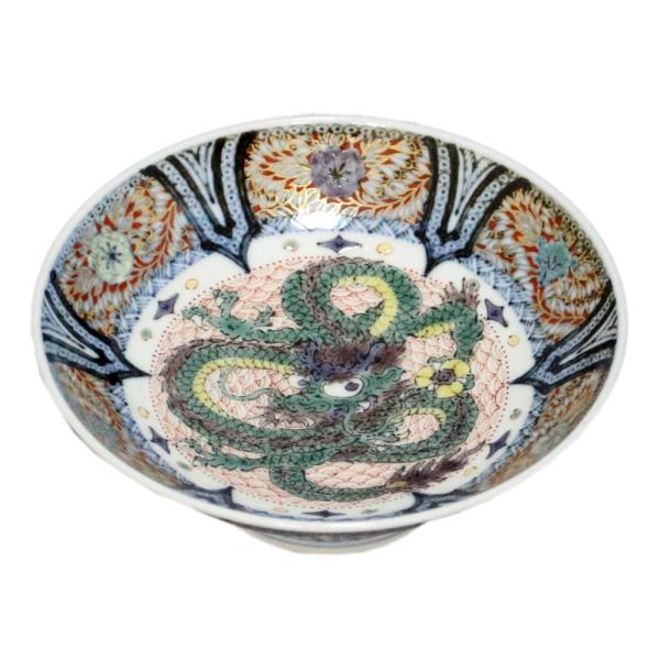 九谷　魚紋盃 藤原繁雄作 色絵魚紋酒盃 九谷焼 【器道楽】