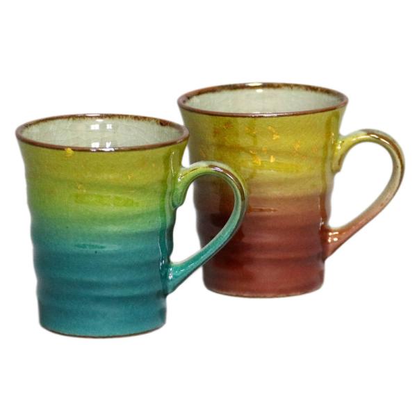 九谷焼 ペアマグカップ 釉裏金彩 : 北山堂 - 通販 - Yahoo