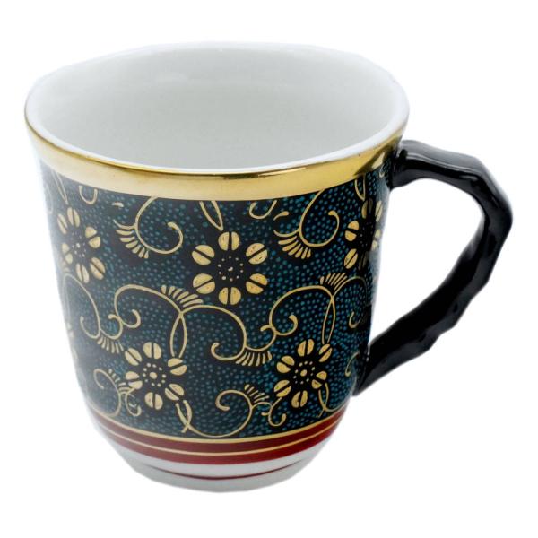 九谷焼 仙守マグカップ 青粒鉄仙 : 北山堂 - 通販 - Yahoo!ショッピング