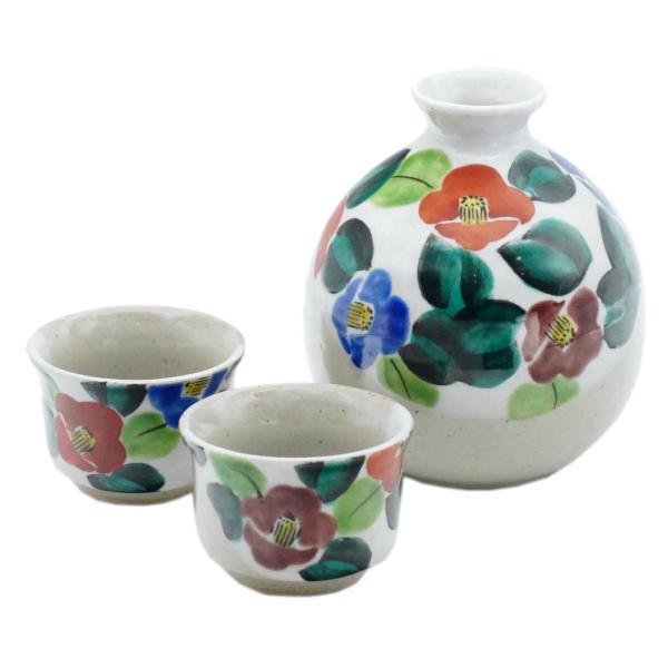 九谷焼徳利　　晩酌揃　福人 九谷焼 美山窯晩酌揃（徳利＆盃セット）椿 : 北山堂 - 通販 - Yahoo