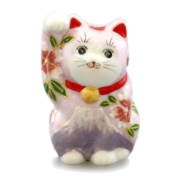 九谷焼招き猫 右手金運招き猫 2 8号桃地桜富士 Maneki 2113 北山堂 通販 Yahoo ショッピング