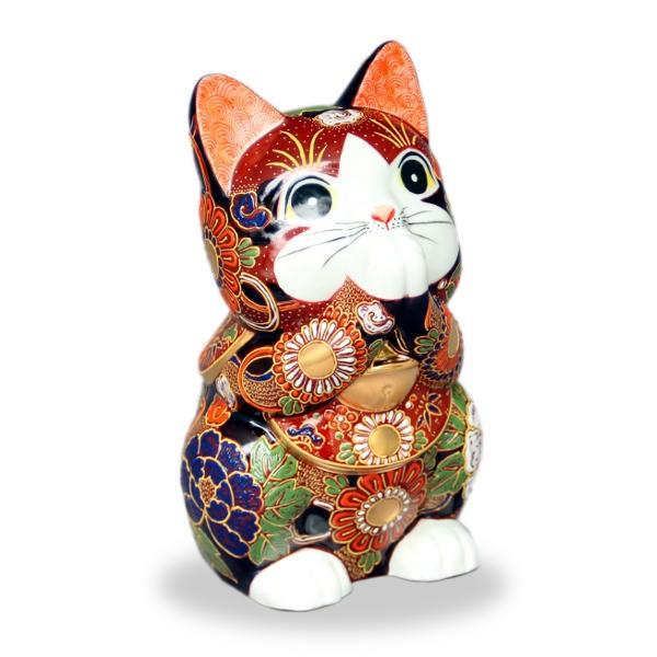 九谷焼お祈り猫 招き猫 7号赤盛 Maneki 7009 北山堂 通販 Yahoo ショッピング
