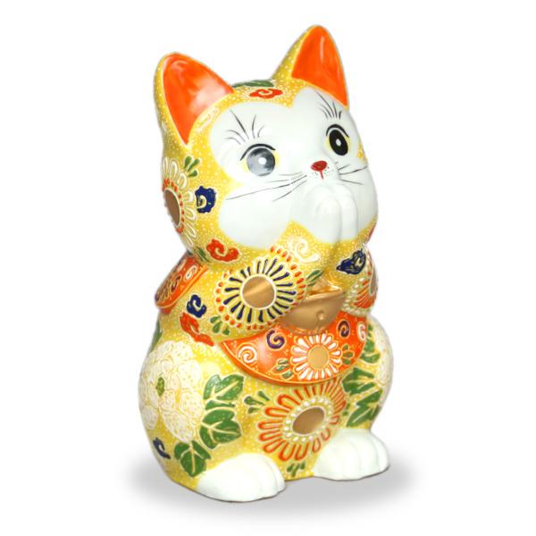 九谷焼お祈り猫 招き猫 7号黄盛 Maneki 7010 北山堂 通販 Yahoo ショッピング