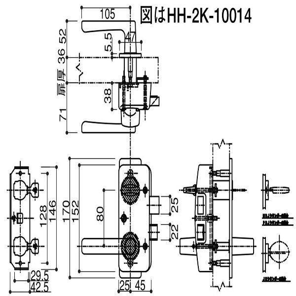 YKKAP�r�����i �ʕt�^���o�[�n���h����(HH-2K-10014)