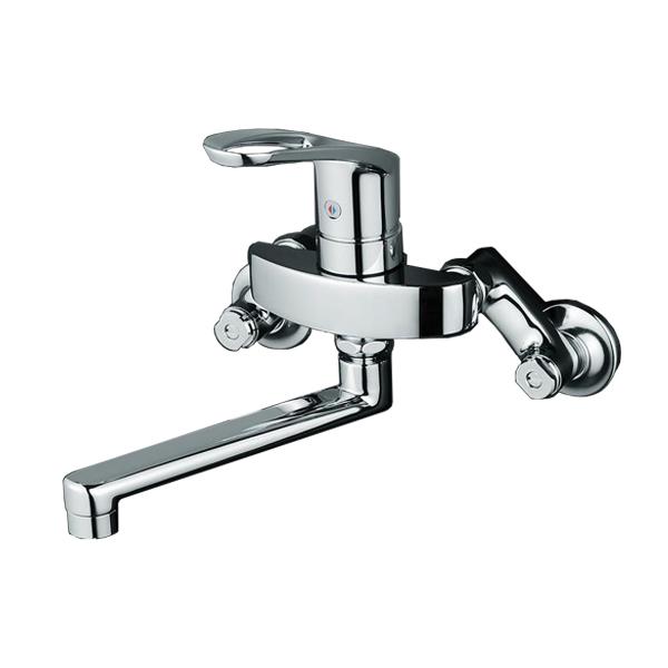 KVK水回り部品 キッチン用水栓 壁付シングルレバー：シングルレバー式