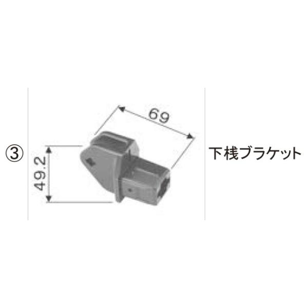 TOEX �t�F���X �{�̕��i �O���b�v���C�����i�F���V�u���P�b�g[QLN37030A]
