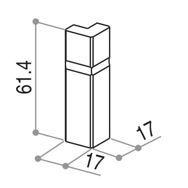 Ykkap造作材 幅木 コーナーキャップ 出隅用 スリムタイプ用 Ykk Ykk造作材 Ykk幅木 巾木 はばき 見切り材 室内建材 建材 Buyee 日本代购平台 产品购物网站大全 Buyee一站式代购 Bot Online