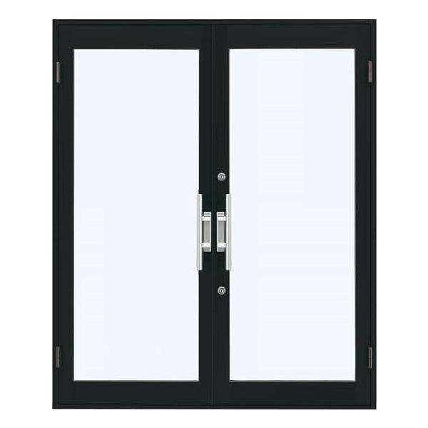 YKKAP店舗 店舗ドア7TD 両開き[単板ガラス] 2ロック仕様：中桟無し[幅1690mm×高2018mm] ykk YKK玄関ドア 店舗
