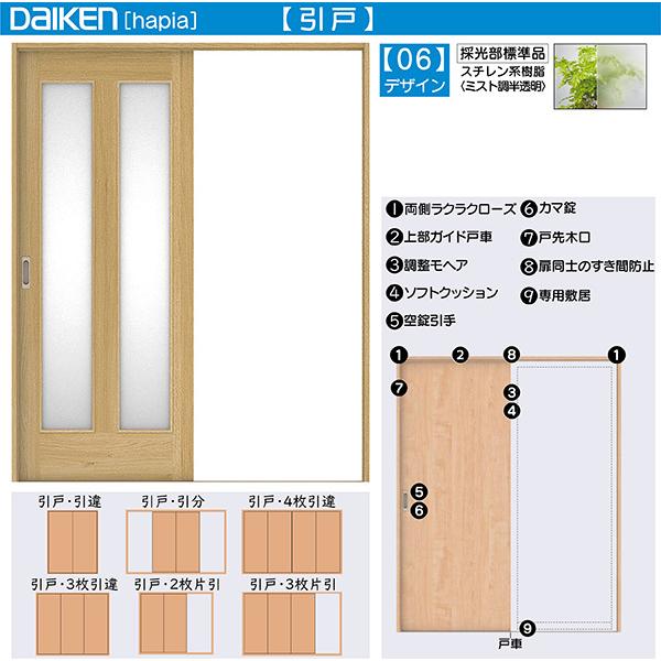 DAIKEN DAIKEN室内ドア ieria(イエリア)リビングドア 引戸 3枚引違い戸 