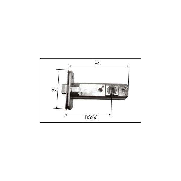 LIXIL補修用部品 リビング建材用部品 ドア ラッチ・錠：チューブラッチ[FNMZ074]