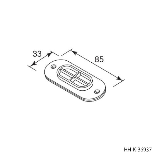YKK AP 梁 キャップ( HH-K-36937 ) HHK36937 カーポート アルミカー