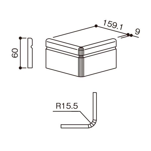 Ykkap造作材 幅木 Rコーナー部材 出隅用 シングルタイプ Ykk Ykk造作材 Ykk幅木 巾木 はばき 見切り材 室内建材 建材 Buyee 日本代购平台 产品购物网站大全 Buyee一站式代购 Bot Online