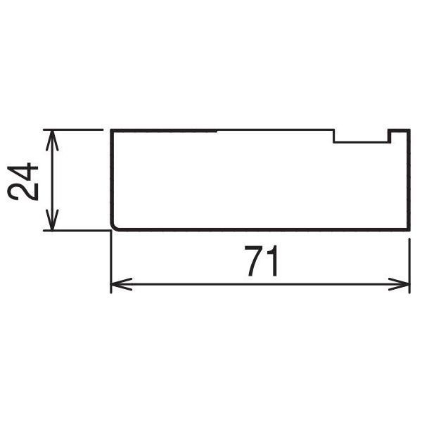 YKKAPA~CeA IvVF˂Ⴍtg g 71mm ˁEЈ(2E3E4)  L=3000