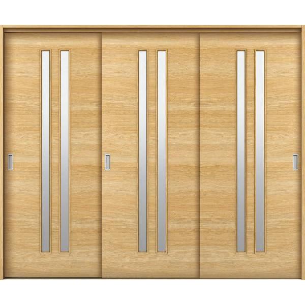 50 Off Ykkap室内引戸 ラフォレスタ スタイリッシュ 木目横 3枚引き違い戸 Yk ノンケーシング枠 幅2433mm 高33mm Ykk Ykk室内引戸 室内引き戸 室内建 特別送料無料